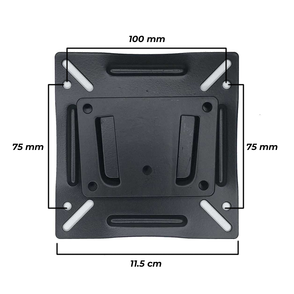 TV Bracket Metal 75 x 75 Pitch untuk 12-22 Inch Monitor &amp; TV - Black