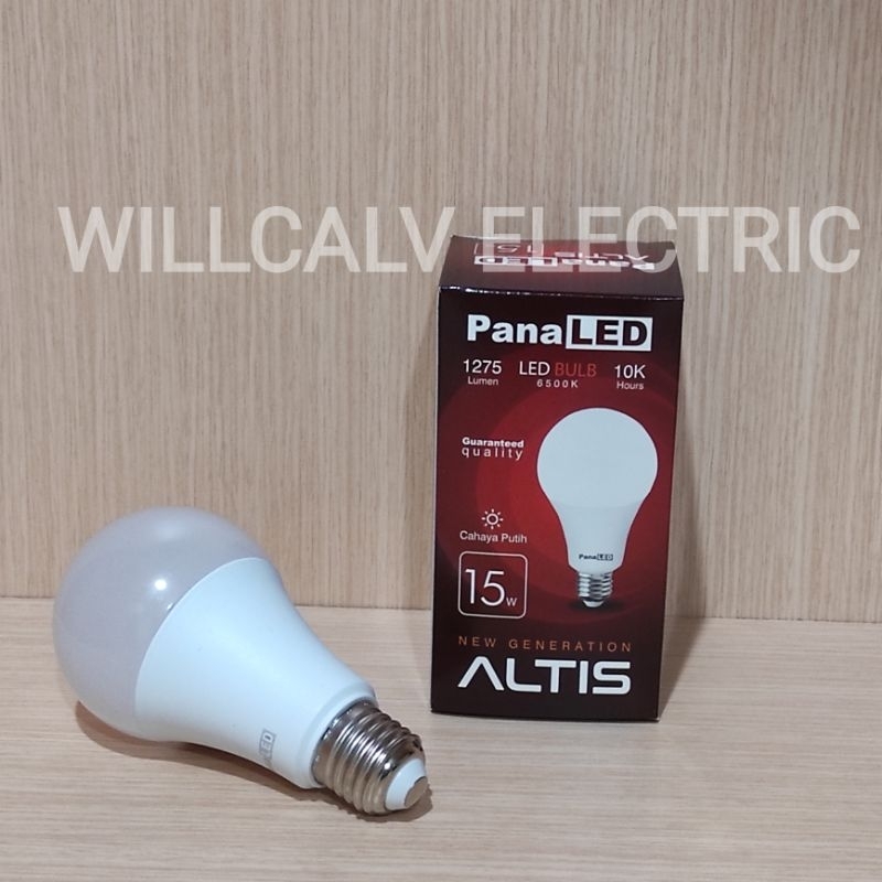 Paket 5 Pc L ampu led bulb PANALED ALTIS 15W cahaya putih E27 6500K