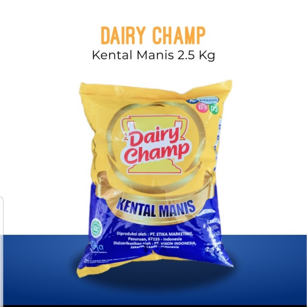 

Susu Krimer Kental Manis SKM Dairy Champ bantal 2,5 kg