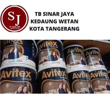 Cat Tembok Eksterior &amp; Interior Avitex Gold 5kg -911 Reticent White