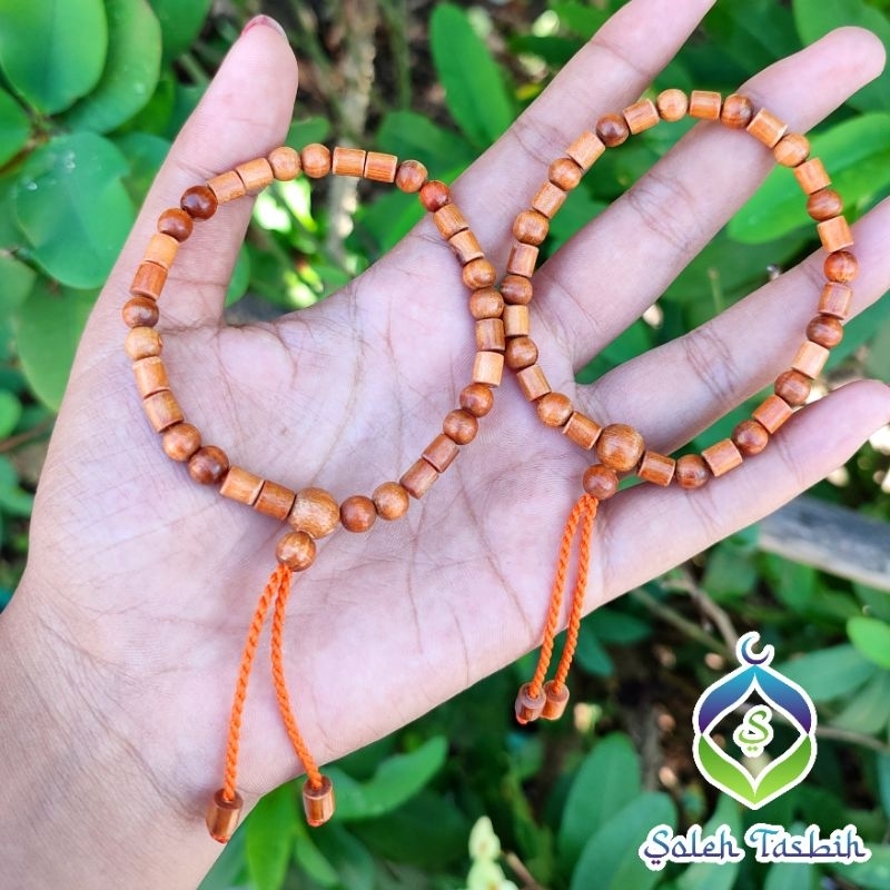 Gelang Agatis Kombinasi Tabung Dan Bulat, Size 6mm