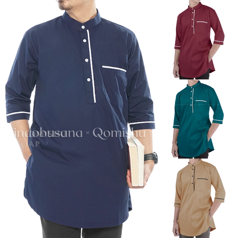 Baju Koko Pakistan Kurta Pria Dewasa QAP QOMISHU