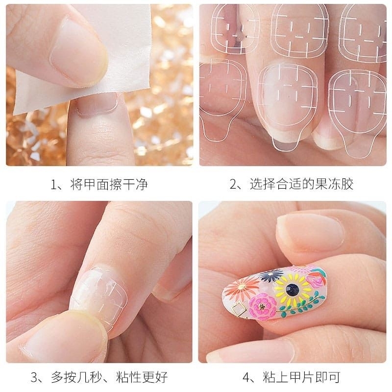 KUKU PALSU DAN LEM FAKE NAIL ART 3D/KUKU PAKSU TEMPEL/KUKU PALSU NAIL ART FREE LEM