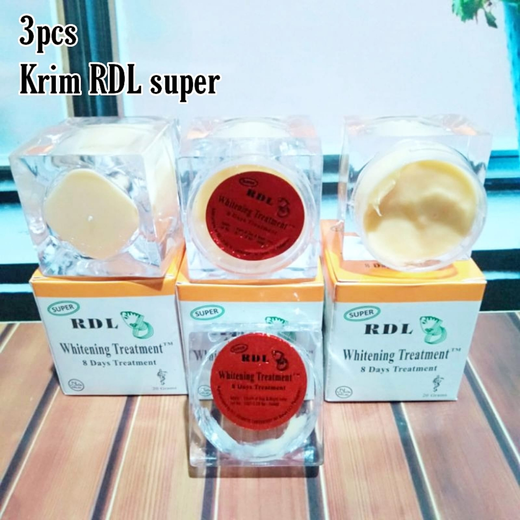 3pcs RDL Krim Super Pelembab Wajah Siang dan Malam