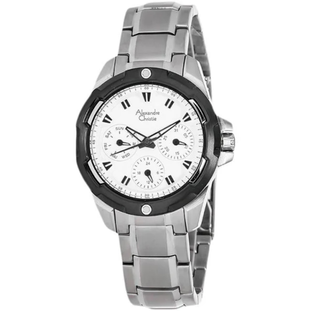 JAM TANGAN WANITA ALEXANDRE CHRISTIE AC6305 AC 6305 BFBTBSL SILVER ANALOG STAINLESS STRAP