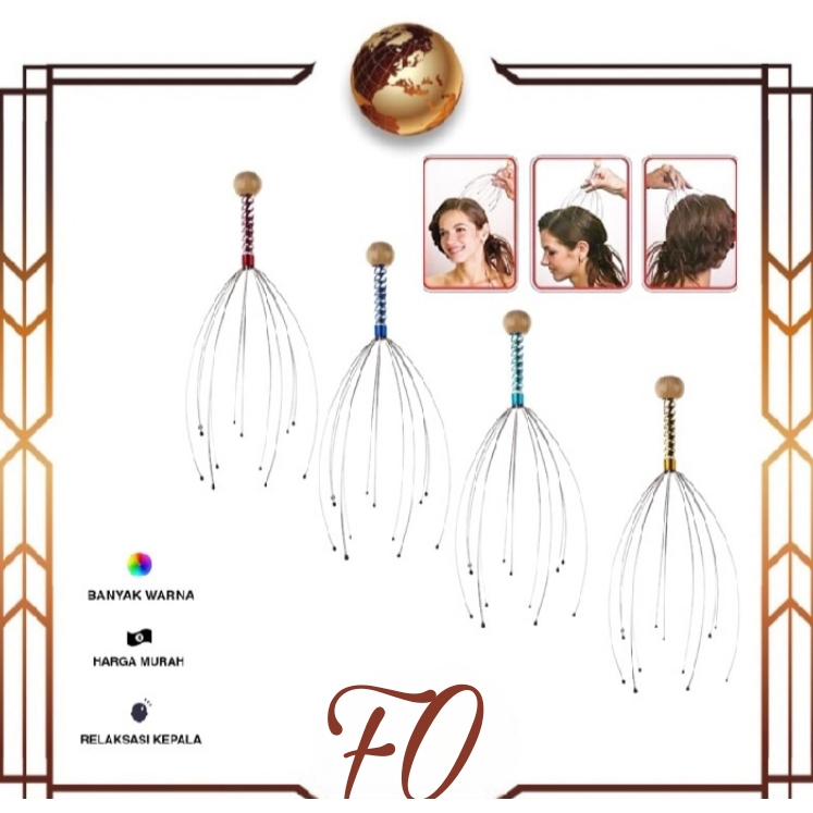 (FO) new alat pijat  kepala//alat pijat garukan kepala//bokoma head massager new