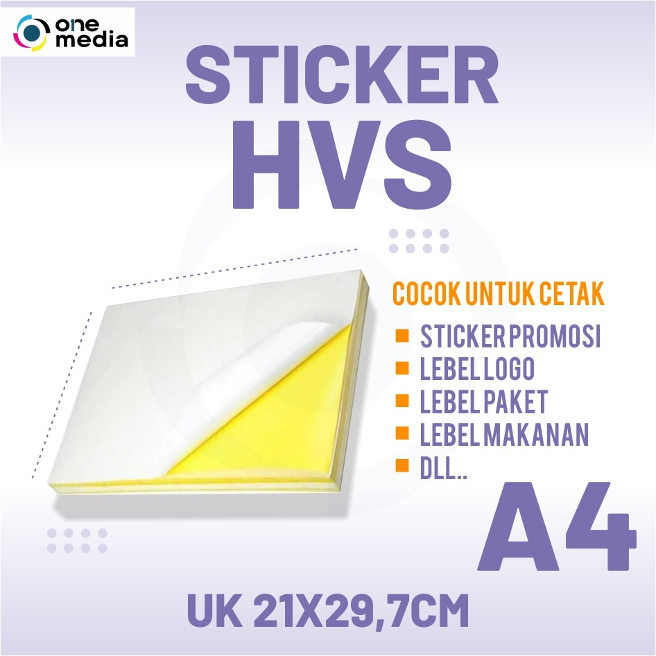 

KERTAS STIKER HVS A4 HIGH QUALITY
