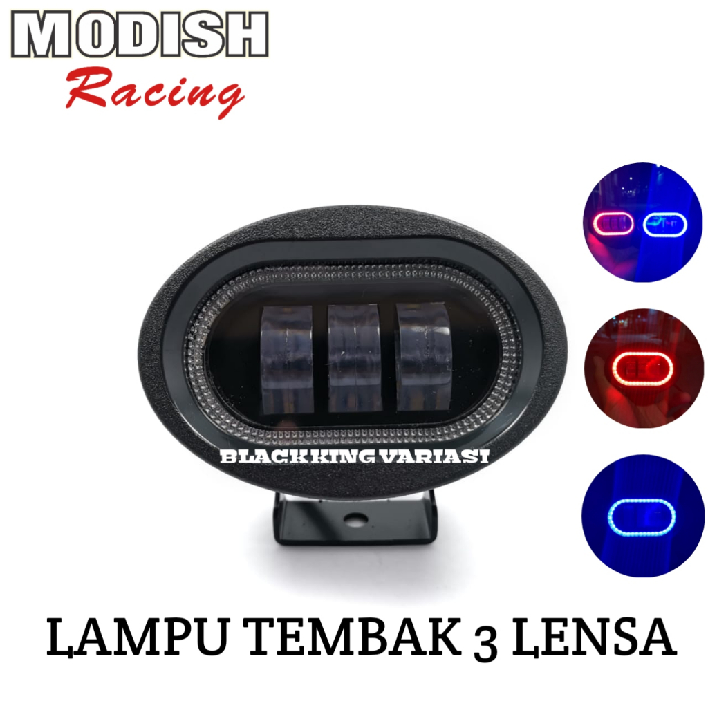 Lampu Tembak sorot LED CWL 3 mata Lensa Lampu Tembak Sorot LED Angle Eye Lampu Tembak 3 Lensa