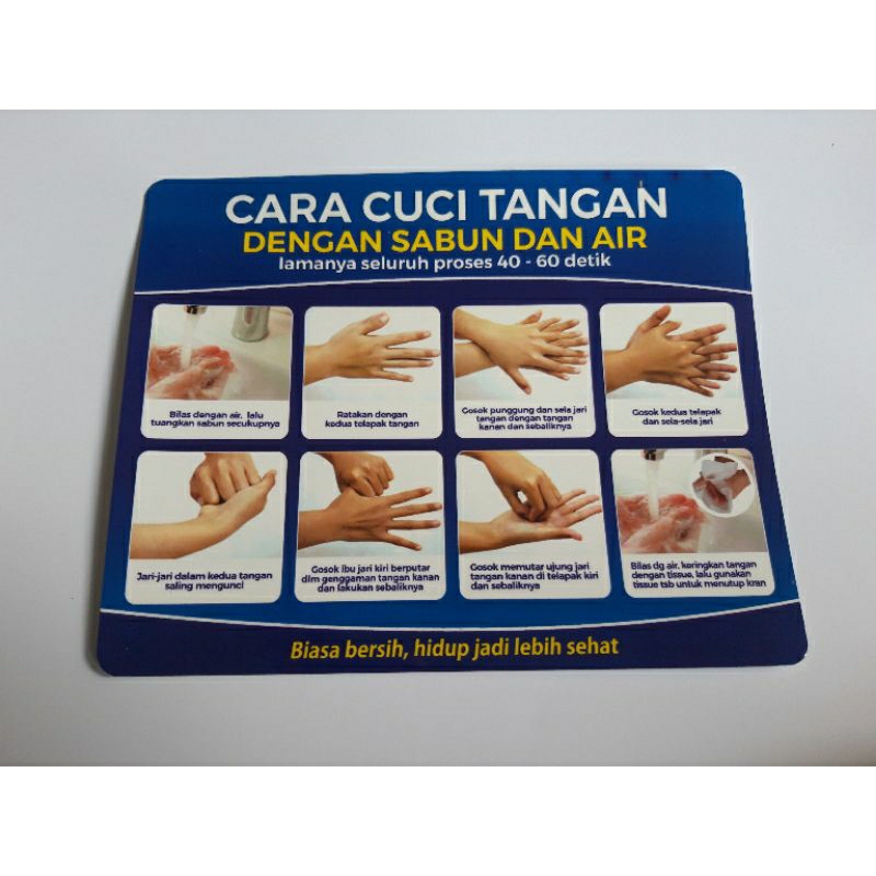 

Stiker Vinyl Cuci Tangan dengan Sabun Dan Air