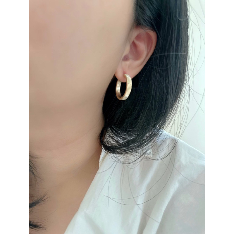 Ark.co - HILA hoops earrings basic &amp; baguette anting lingkaran maxi huggies minimalis