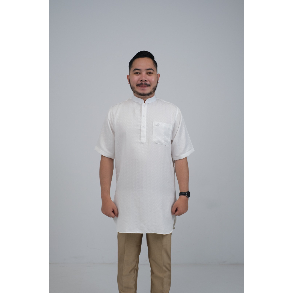 Baju Koko Pendek Putih Bahan Katun Best Seller Murah Banget