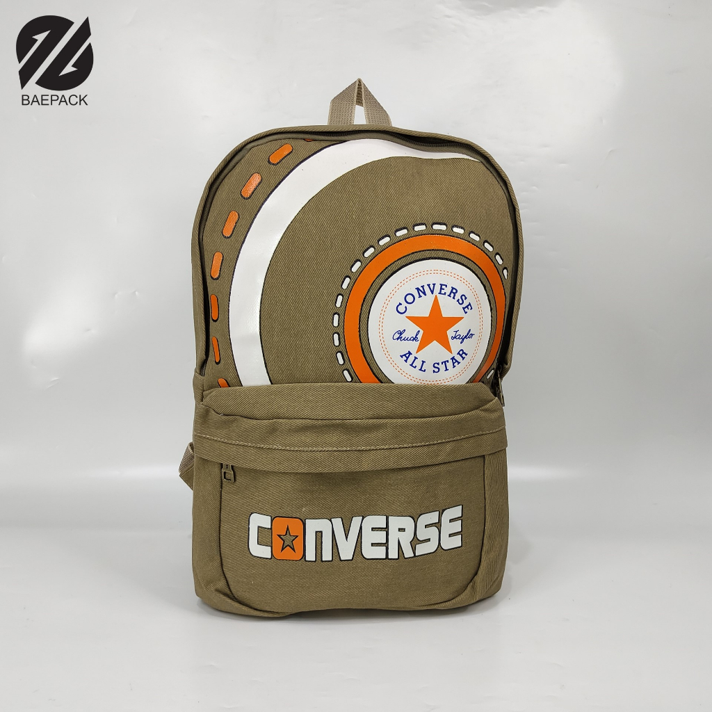 Tas Punggung Ransel Backpack Pria Kanvas Converse Original Baepack / Tas Sekolah Backpacker Cowok La