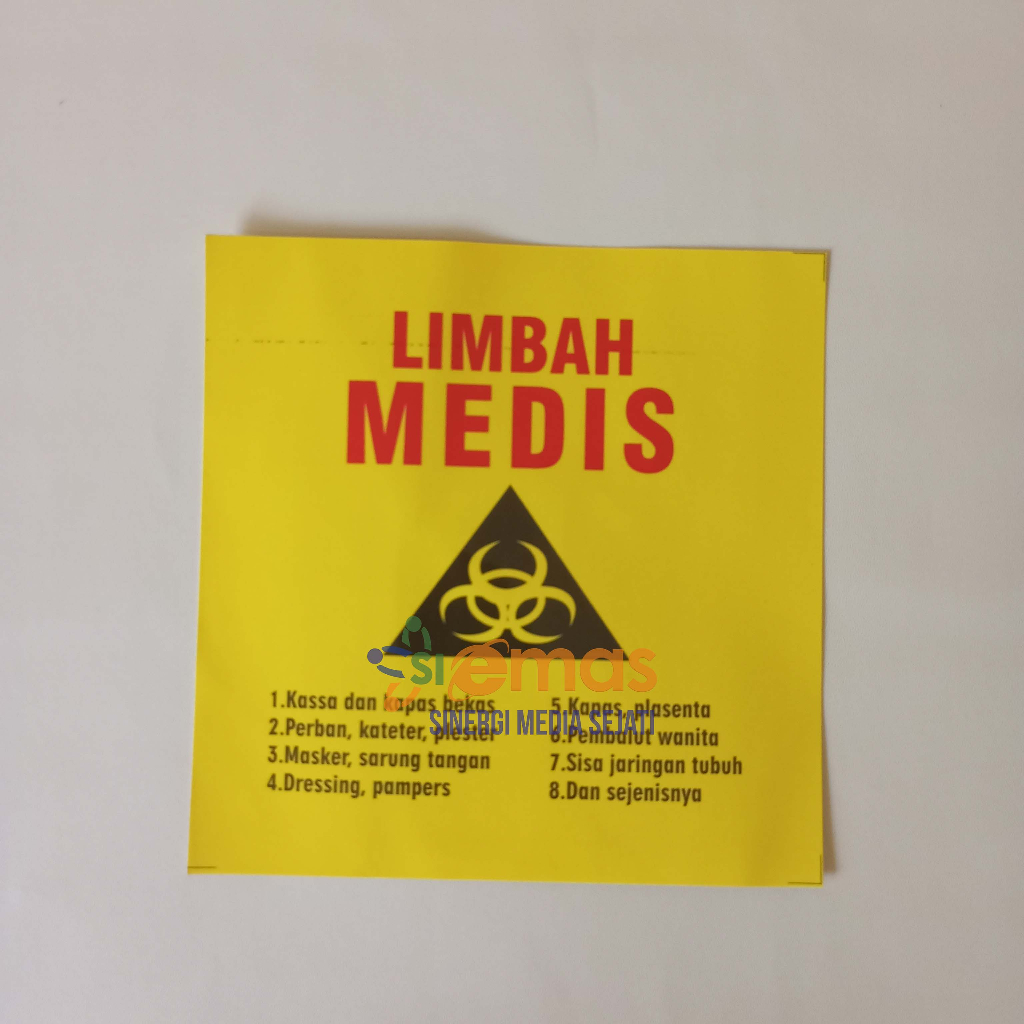 

Stiker Limbah Medis | Stiker Farmasi Limbah Medis