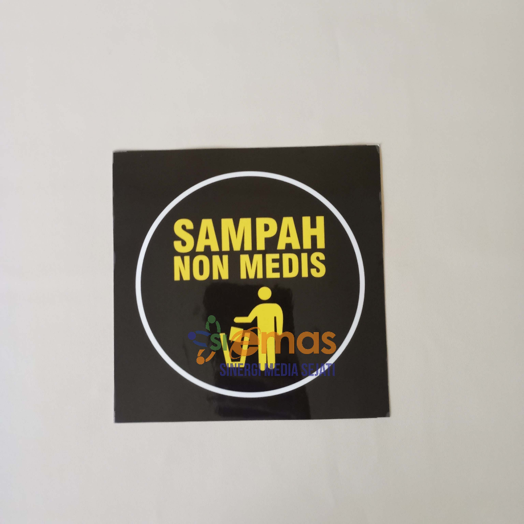 

Stiker Tempat Sampah Non Medis | Stiker Label Sampah Non Medis, Label Sampah Medis