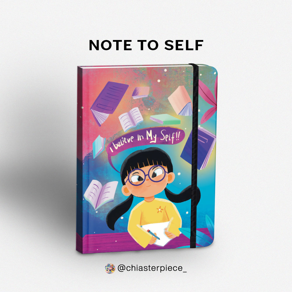 

Life Plan Journal - Dotted Notebook "Note To Self "x @chiasterpiece_ - Bullet Journal A5, Special Artist Collaboration