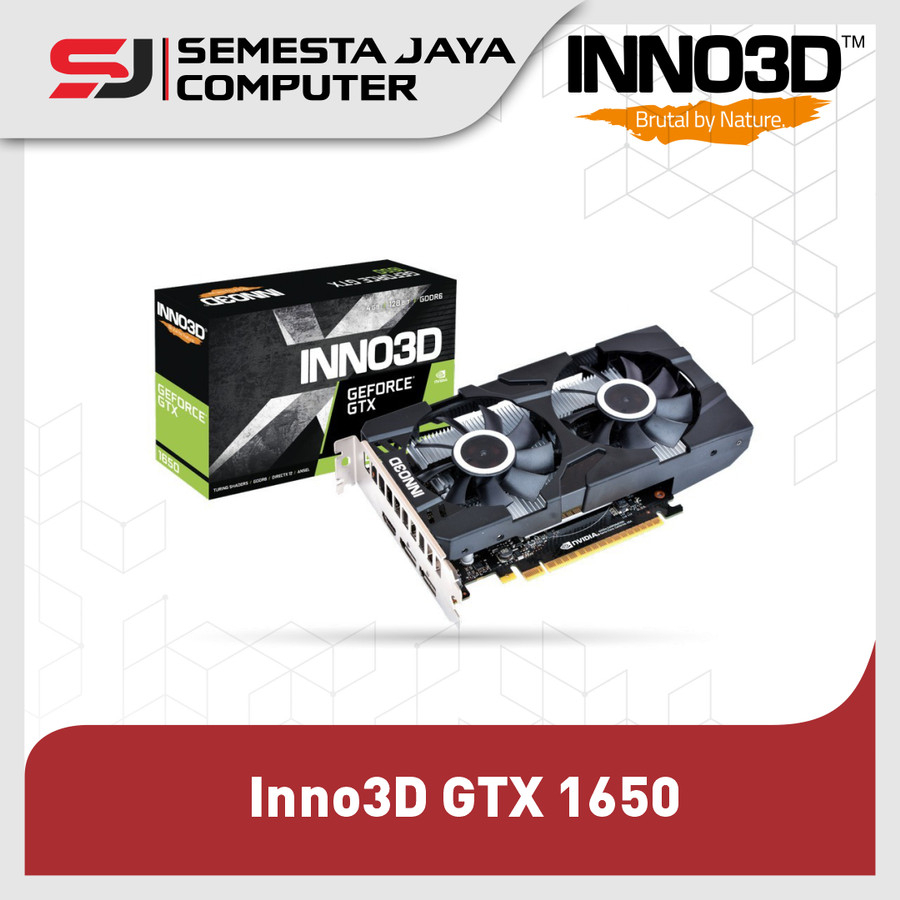 Inno3D GTX 1650 Twin X2 4GB D6 OC - VGA Geforce GTX1650 4GB Ddr6