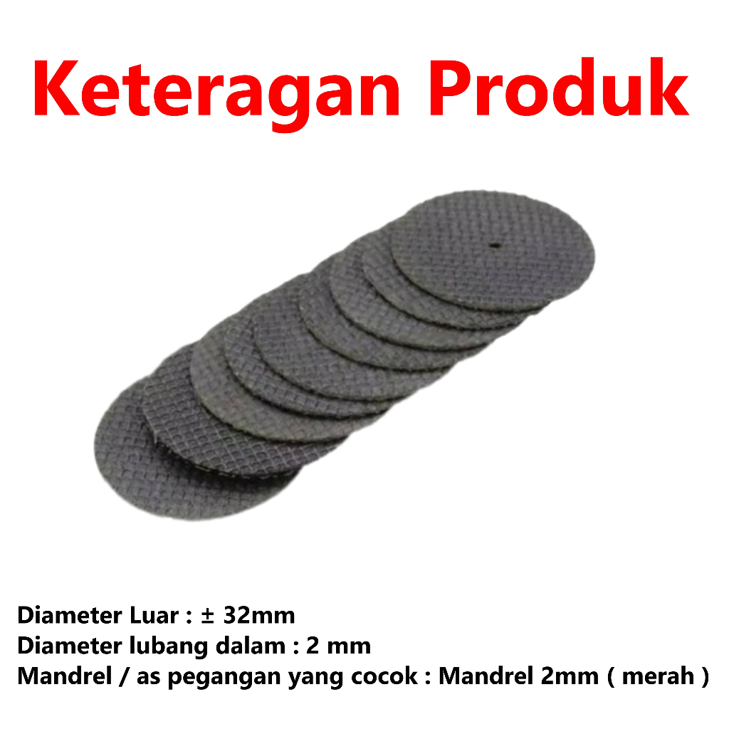 [HAEBOT] Mata Potong Besi Mini Gerinda 30mm Karbon metal Cutting Disc Abrasif sanding grinding dremel grinder tuner Plat DIY