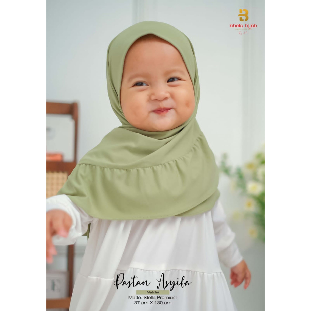 PASTAN ASYIFA - PASTAN KIDS - PASTAN ANAK - HIJAB PASMINA INSTAN ANAK -  JILBAB PASTAN - JILBAB PASM