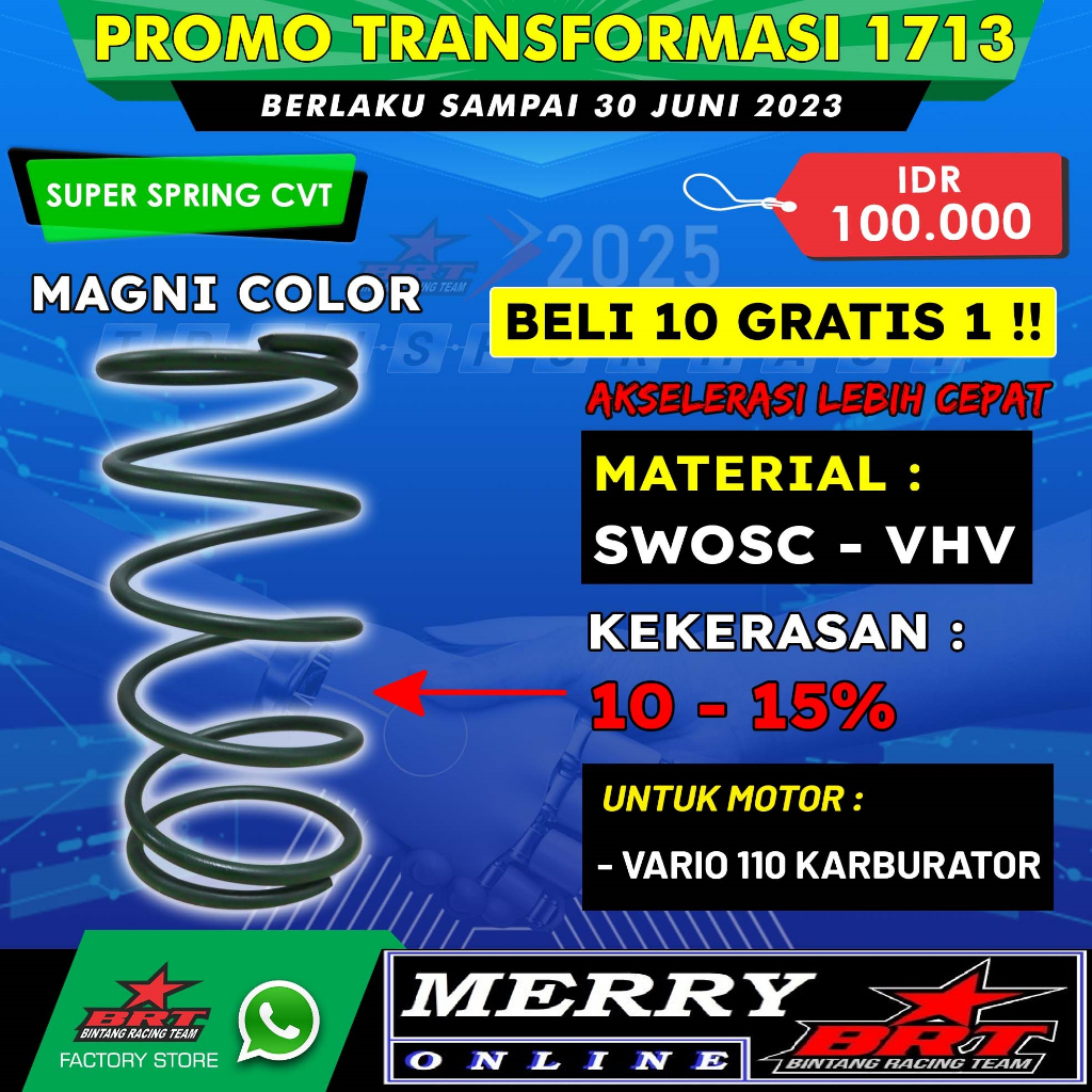 Promo 1713 Super Per CVT BRT Beat Karbu dan Vario 110 Karburotor Karbu