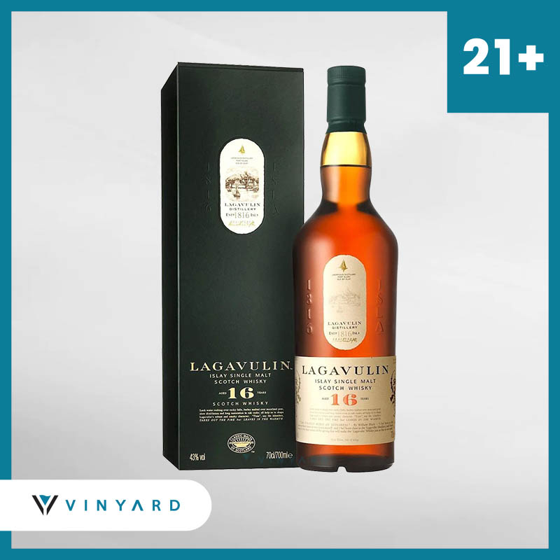 Lagavulin 16 Yo Single Malt Whisky 700 Ml ( Original &amp; Resmi By Vinyard )