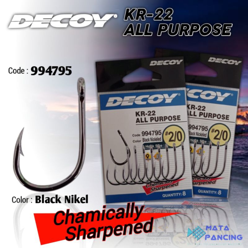 Kail mata pancing decoy kr-22 all purpose black nikel