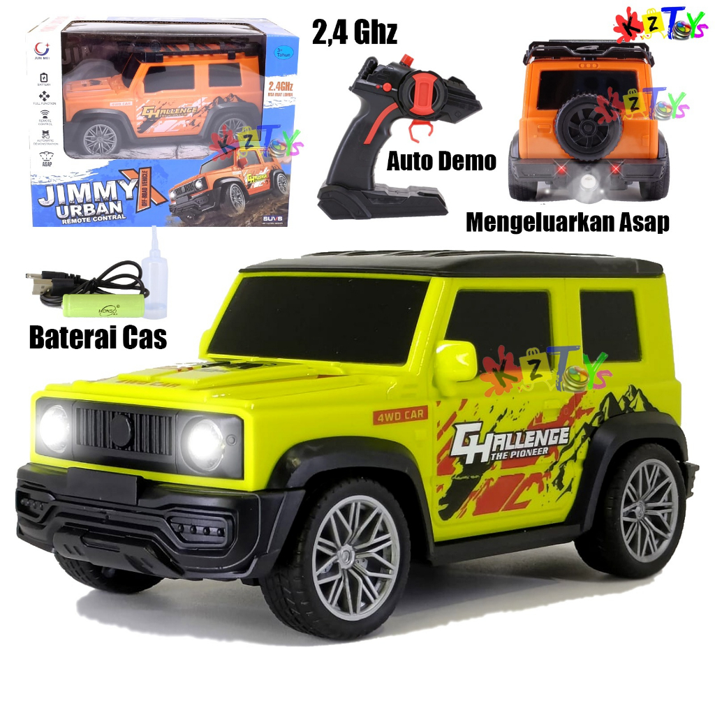 MOBIL RC JIMMY ASAP OFF ROAD TURBO SKALA 1:32 RC OFFROAD SPRAY BATERAI CHARGER
