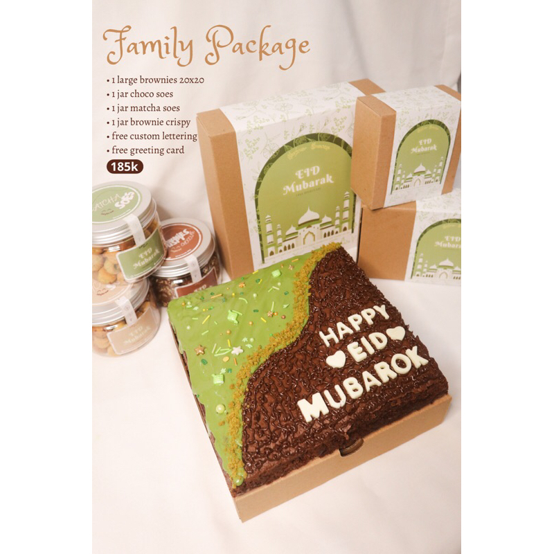 

Hampers Lebaran - special edition brownies tema lebaran - family package