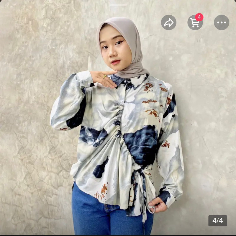 RD FASHION- MARBLE SERUT BLOUSE