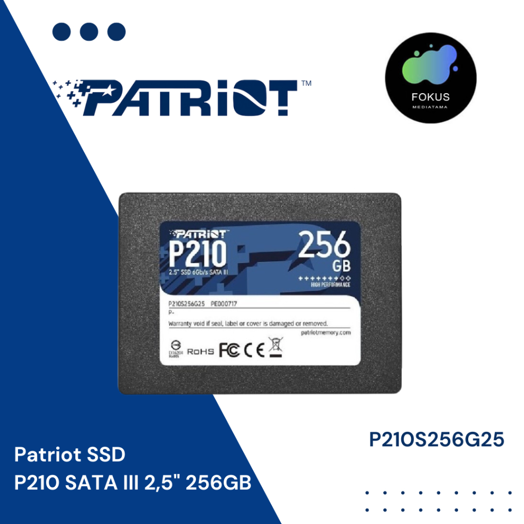 Patriot P210 256GB 2.5&quot; SATA III SSD