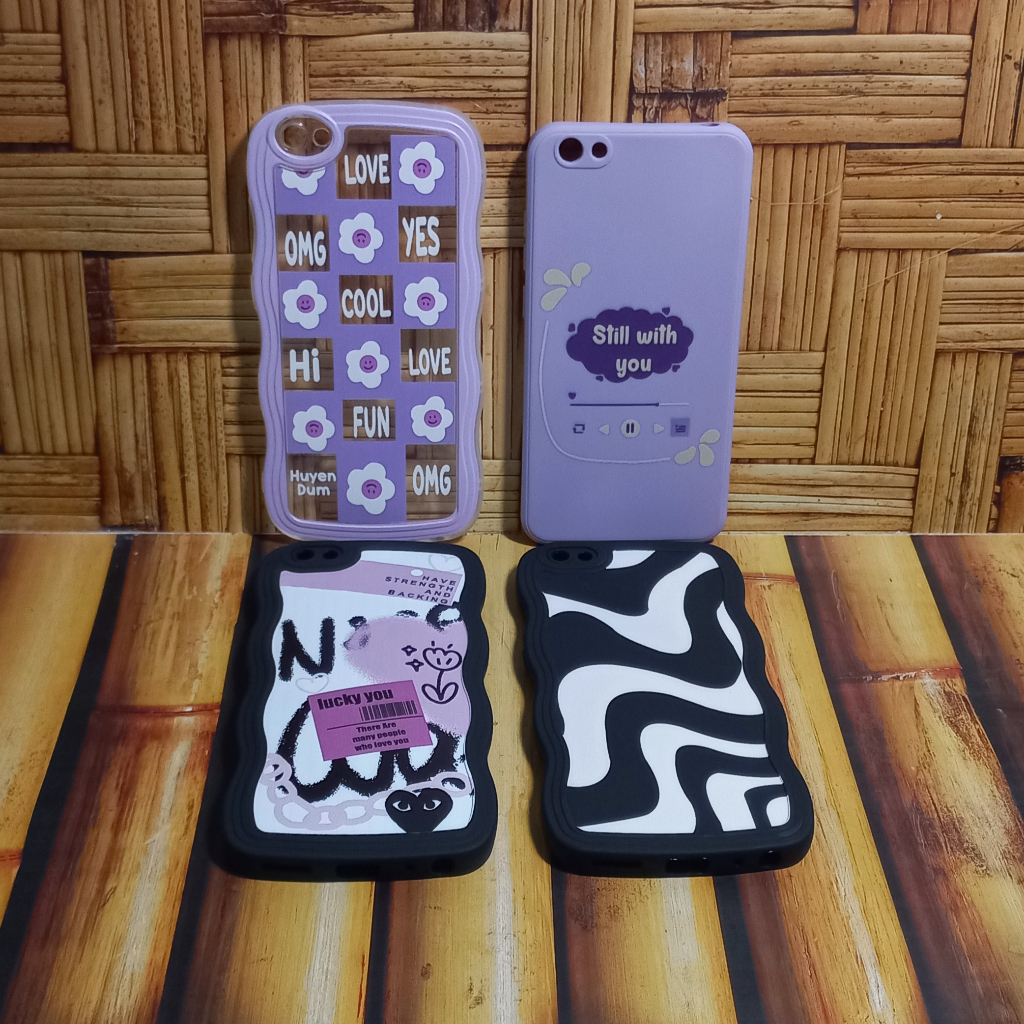 Case Vivo 1601 1602 1612 1713 Softcase Gelombang Motif Zebra Vivo V5 V5s Y67