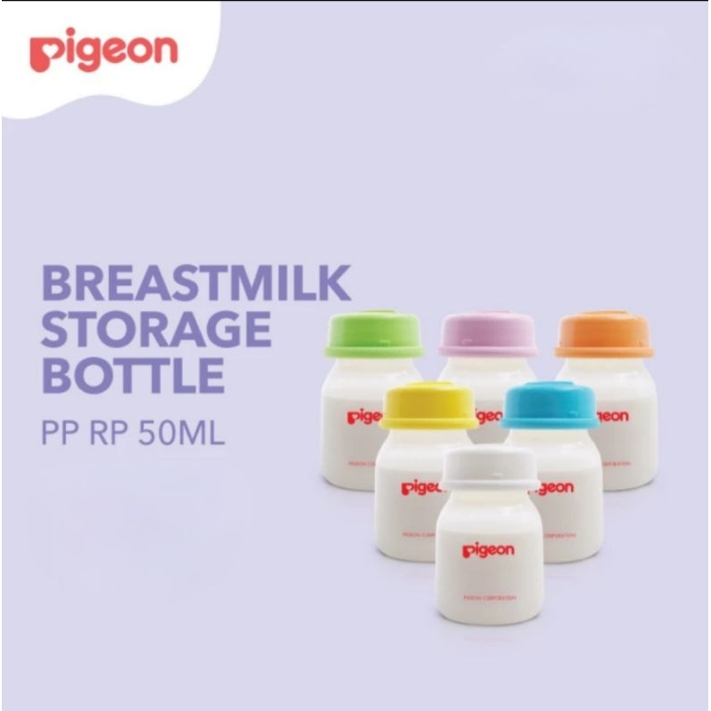 Pigeon Breastmilk Storage PP RP Bottle 50ml 50 ml / Botol Susu Penyimpan Asi Pigeon Slimneck Standarneck Bottle