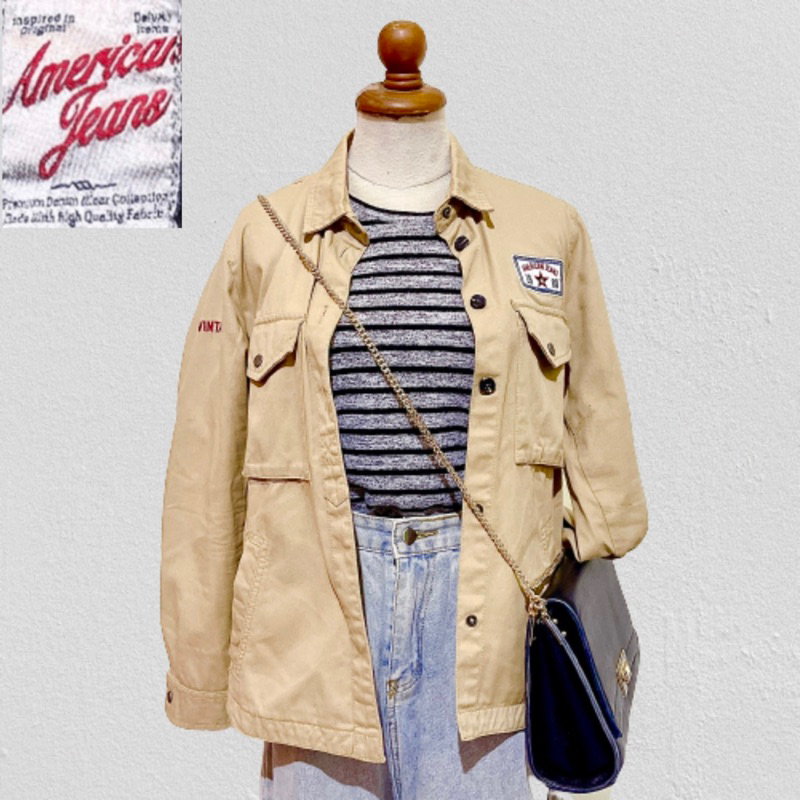 Jaket Denim Outer American Jeans Motif