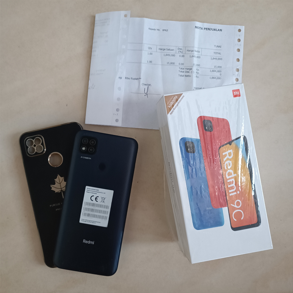 [Preloved] Xiaomi Redmi 9C Midnight Gray 4GB/64GB second/bekas Fullset