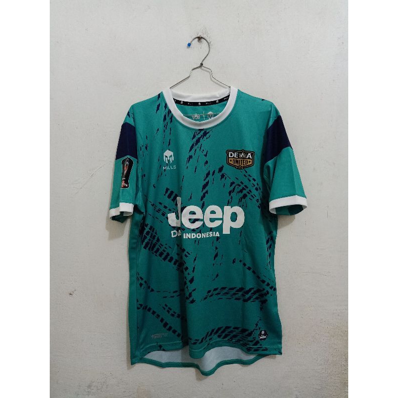 Jersey Dewa United Kiper Hijau Piala Presiden 2022 Original Match Prepared MILLS