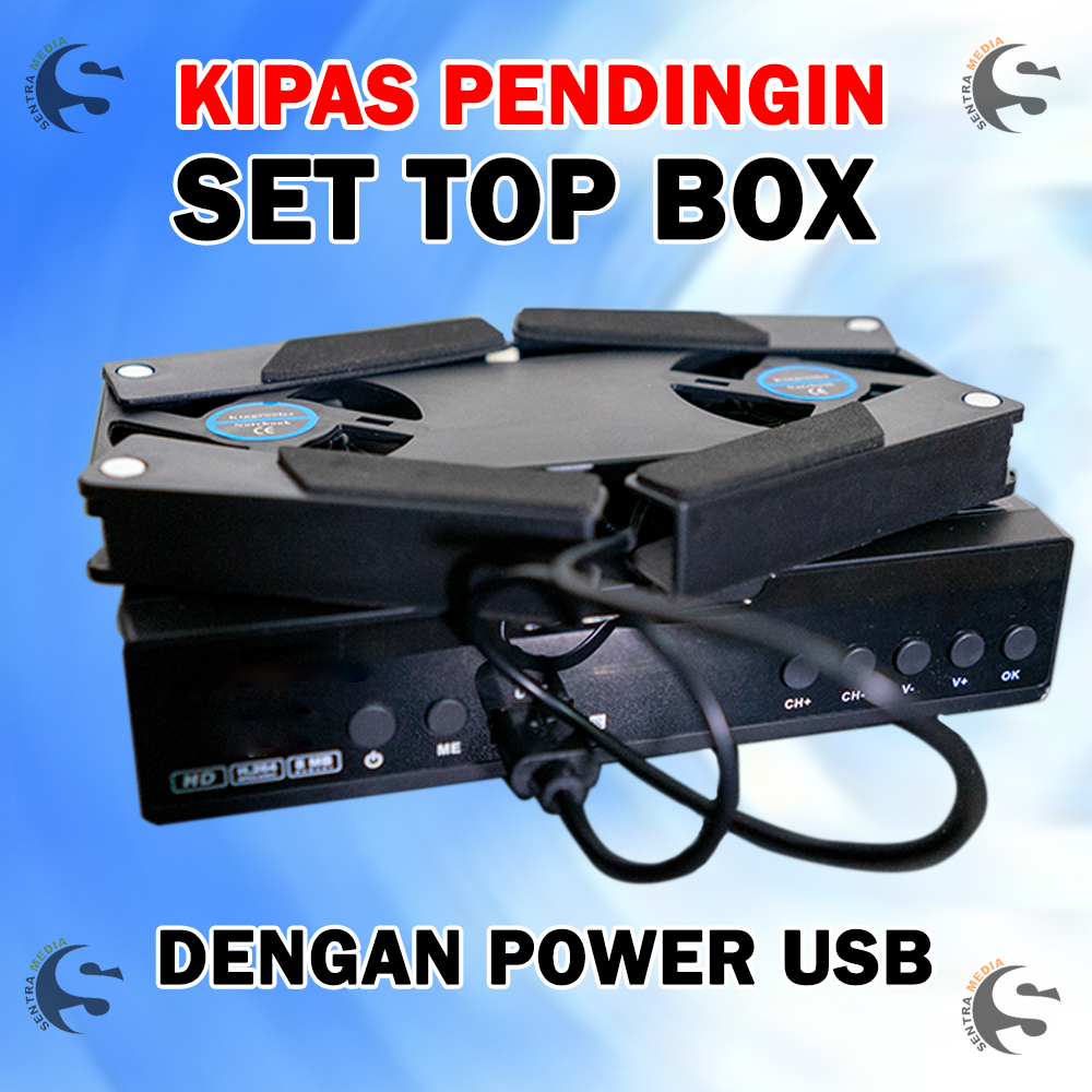 Kipas pendingin Set Top box dan Laptop dengan Power USB