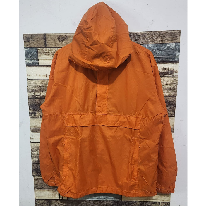 Uniqlo Vintage Halfzip Cagoule Jacket Orange ( Size L )