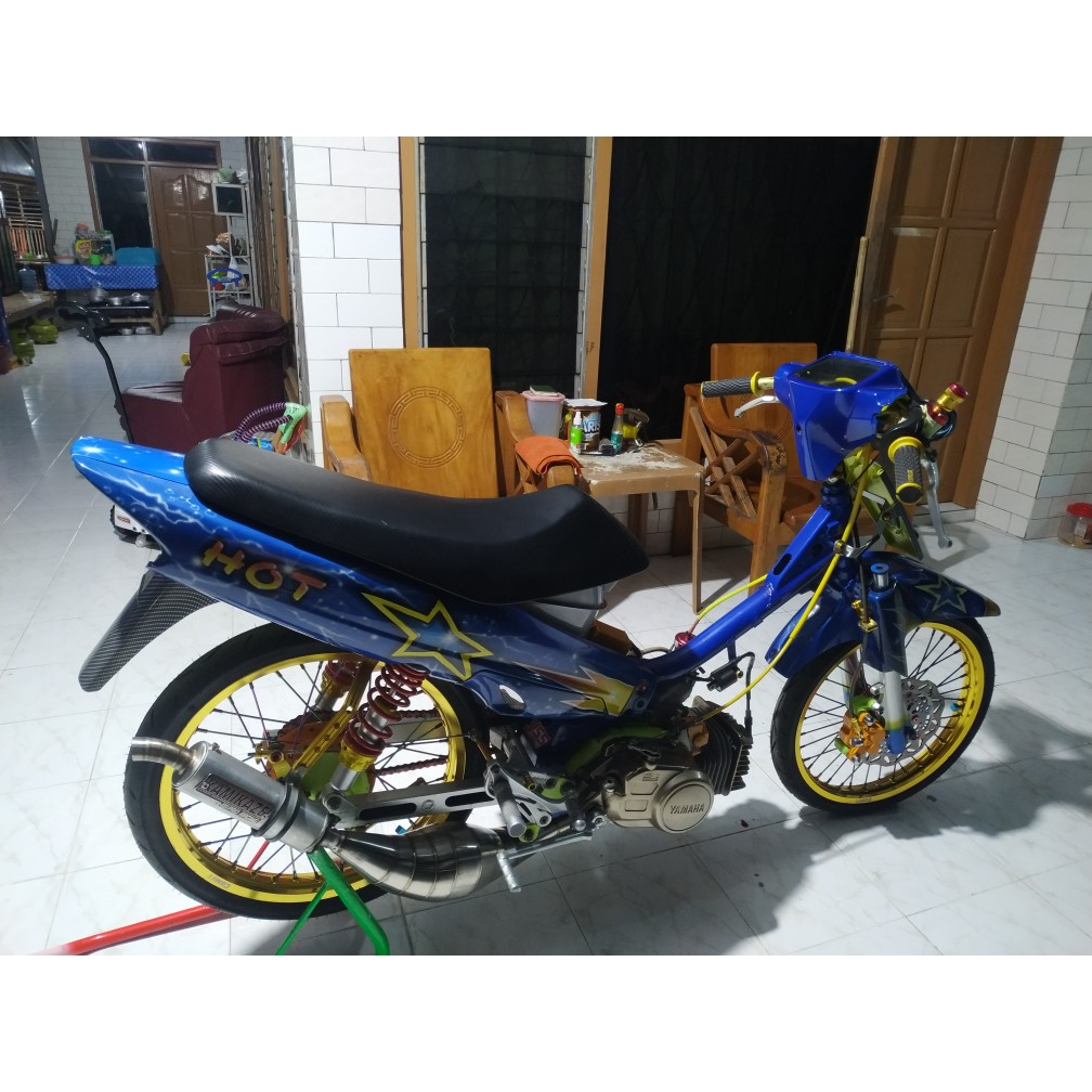 Jok fiz r karbon modifikasi roadrace- fiz r karbon roadrace