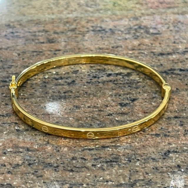 gelang bangle emas asli kadar 875