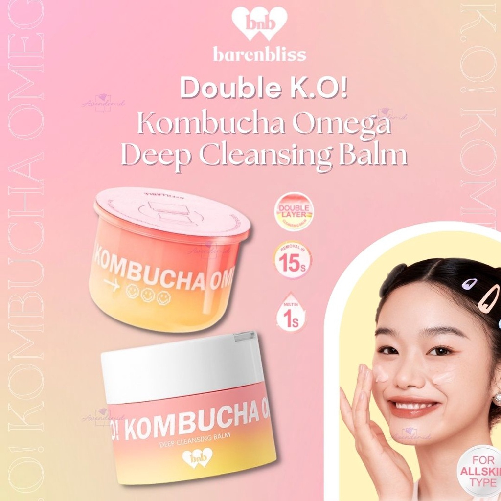 READY STOCK | BARENBLISS K.O KOMBUCHA OMEGA DEEP CLEANSING BALM ORI + REFILL