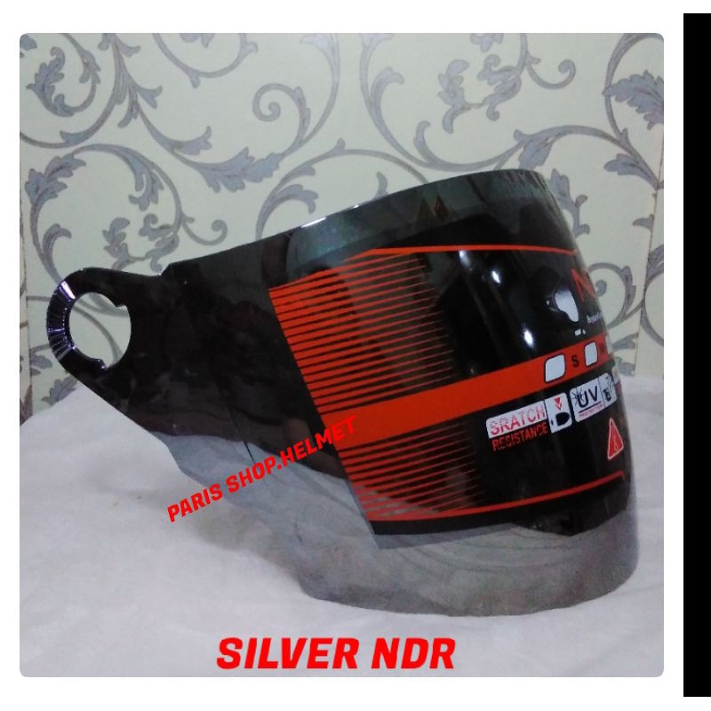 kaca helm KYT 2 vision,Romeo Silver Grosir