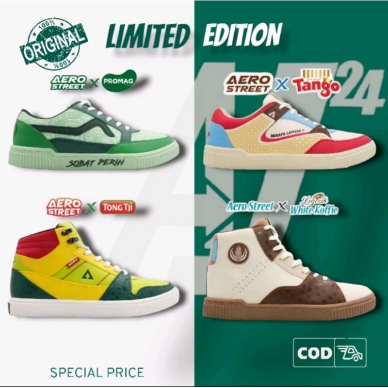 Sepatu Aero Street X Tango X TongTji X Promag X LuwakWhiteCoffie
