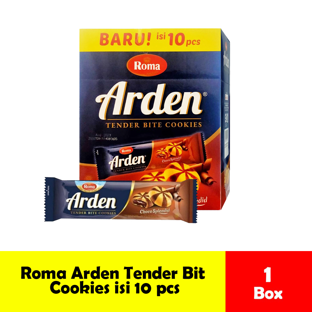 

Roma Arden Tender Bit Cookies Kemasan Box isi 10 pcs