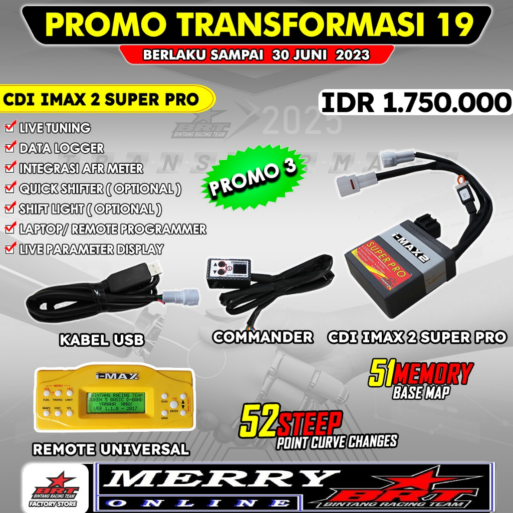 Cdi I Max I-Max Imax 2 Super Pro BRT 52 Step Yamaha Jupiter Mx Old New