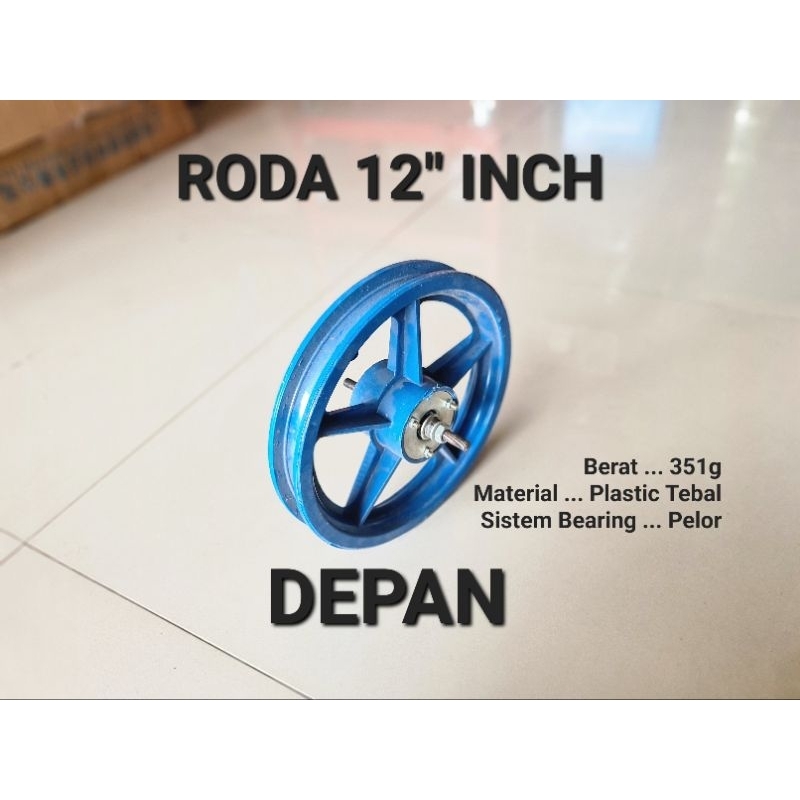 RODA VELG SEPEDA ANAK VELK MINI BMX 12 INCH MODEL PALANG RACING SAMPING