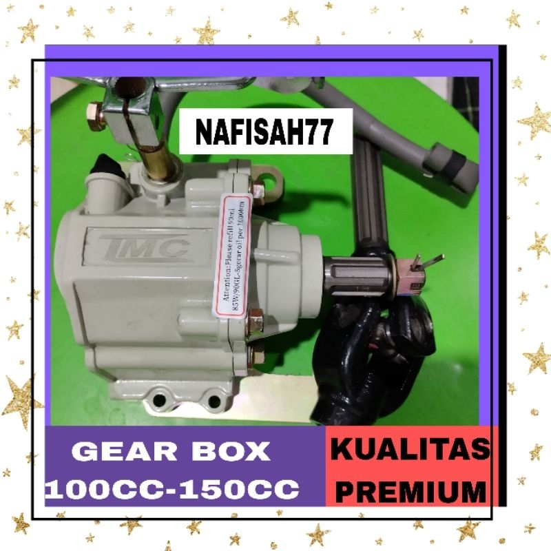 (KUALITAS PREMIUM) GEARBOX 100CC-125CC VIAR TOSSA GERBOK MATIC SPARE PART MOTOR RODA TIGA