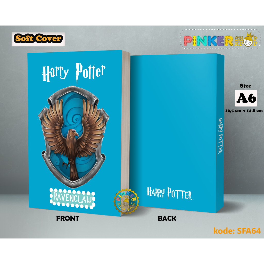 

(SFA64) Pocket Note Anime Film Harry Potter Asrama Ravenclaw Softcover A6/A5 Buku Tulis catatan Notes Agenda Planner Jurnal