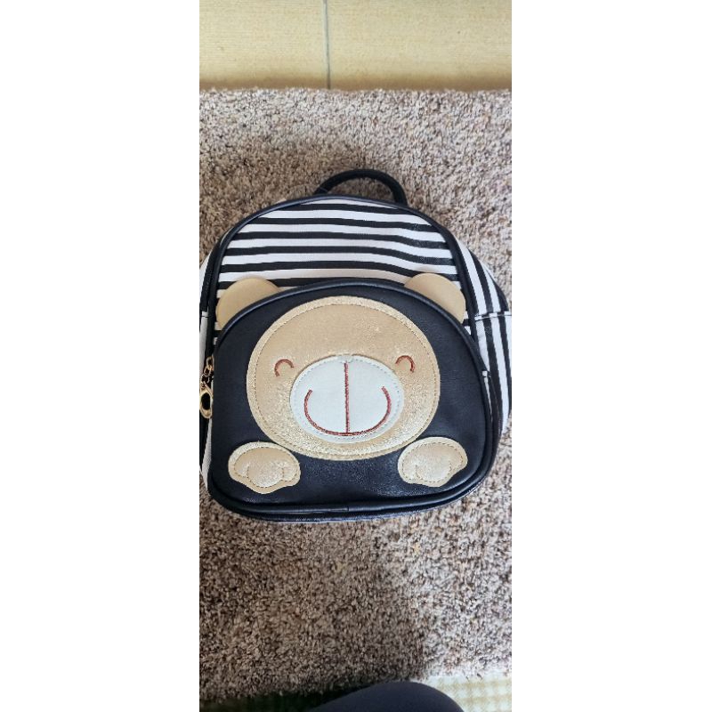 Tas Ransel Anak | Motif beruang merk pink kiss by Elizabeth