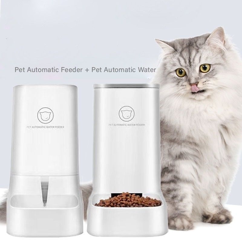 1 set Tempat Makan Tempat Minum Anabul Kucing Anjing Food Dispenser Water Dispenser for Pet