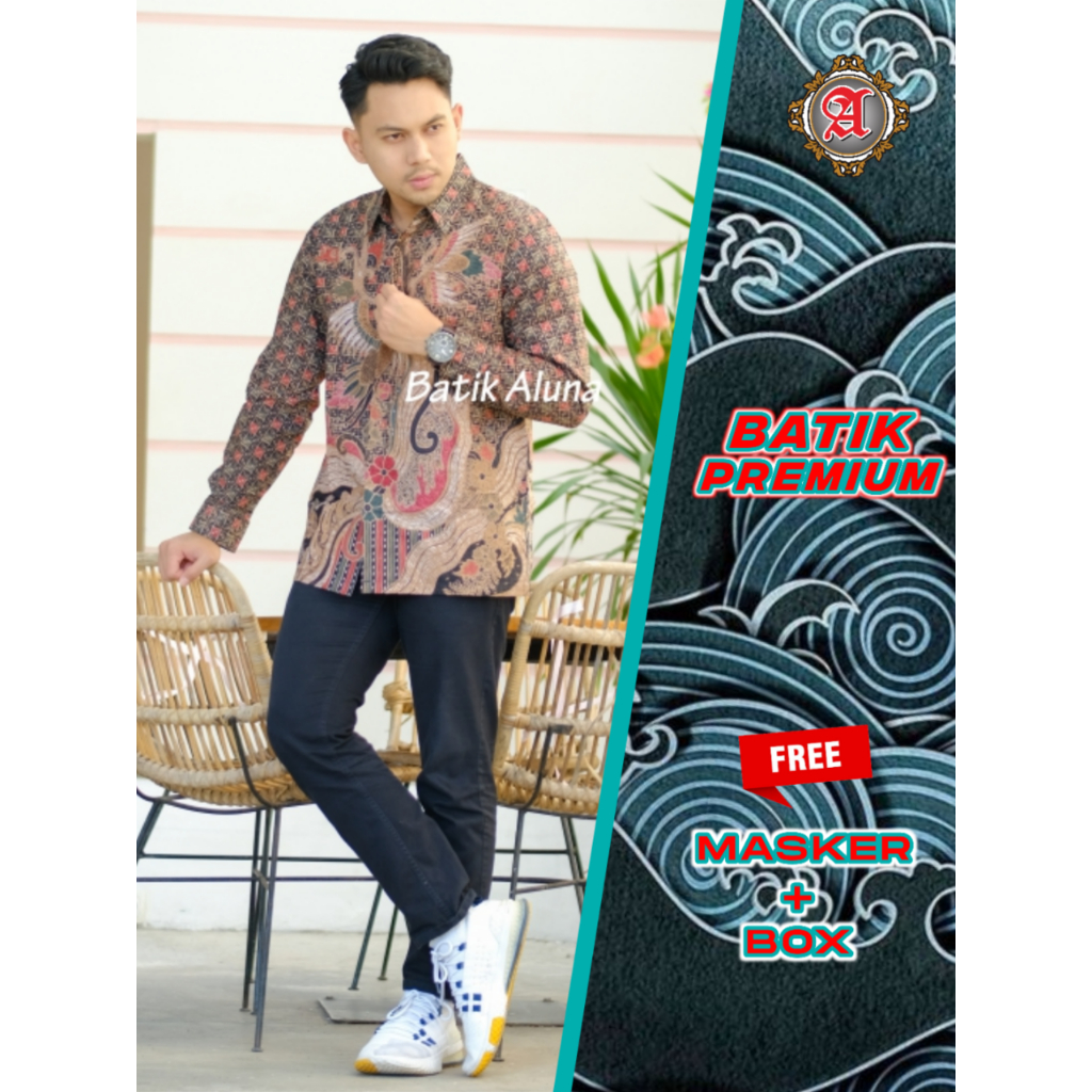 Baju Batik Pria Lengan Panjang Premium Aluna