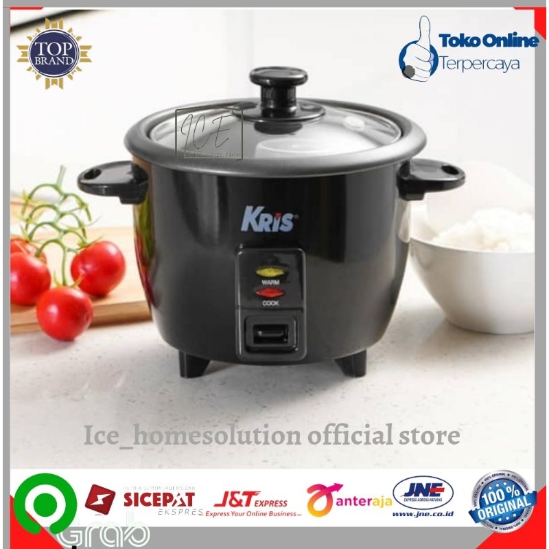 Kris 600 Ml Rice Cooker Rc-3 - Hitam/rice cooker kecil/Rice cooker hitam/rice cooker/rice/ Rice cook